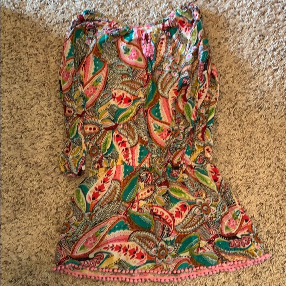 Pom Pom tunic dress